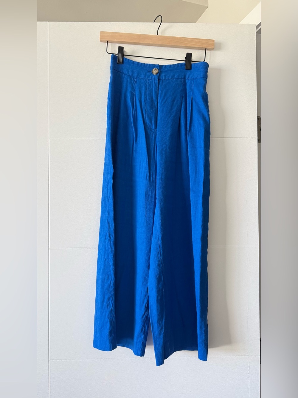 Antonio Melani Brenda Women’s Linen Blend Crop Wide Leg Pleated Pants size 00 N